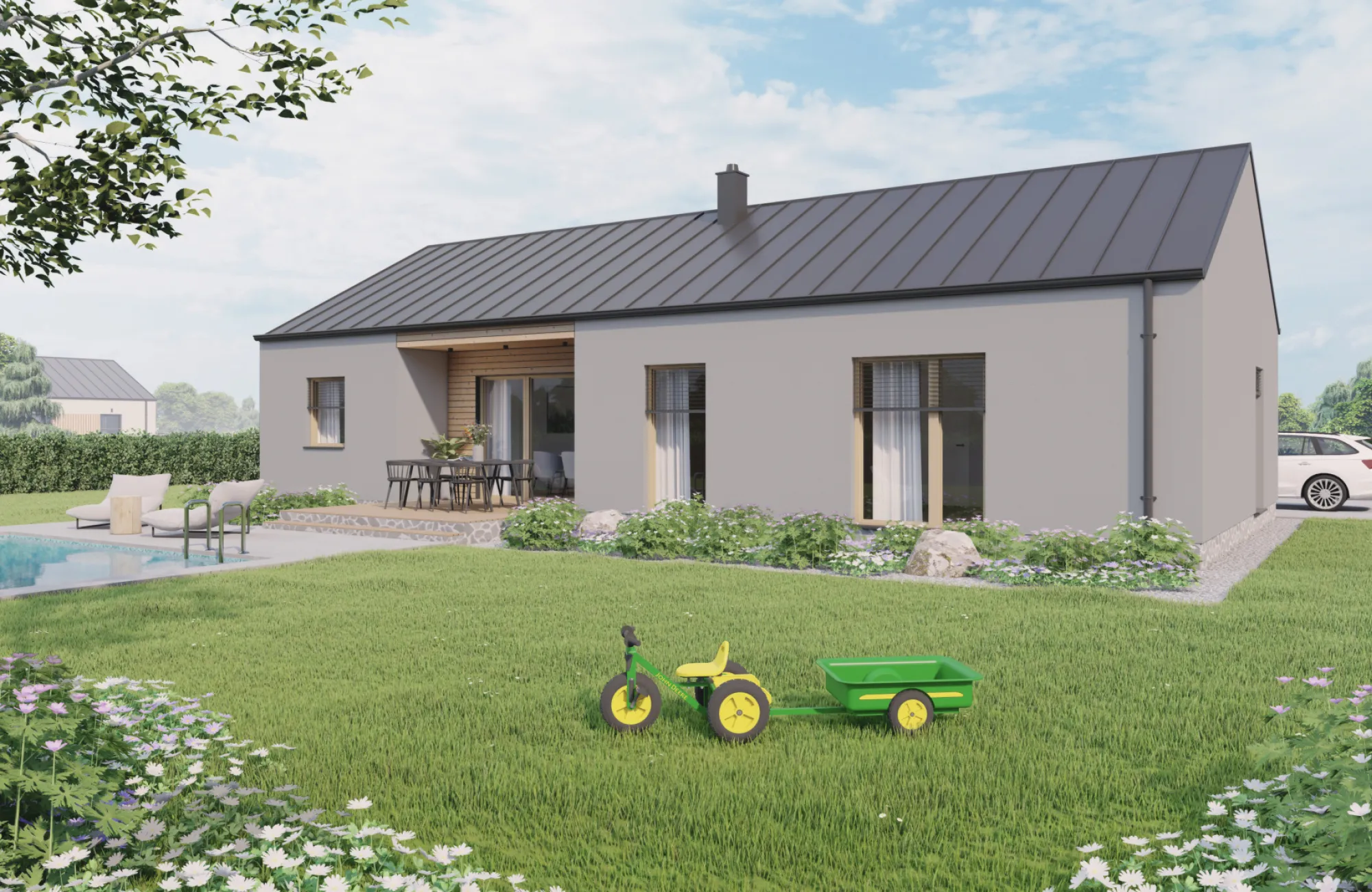 Dům 491 - Moderní bungalov 4kk, terasa