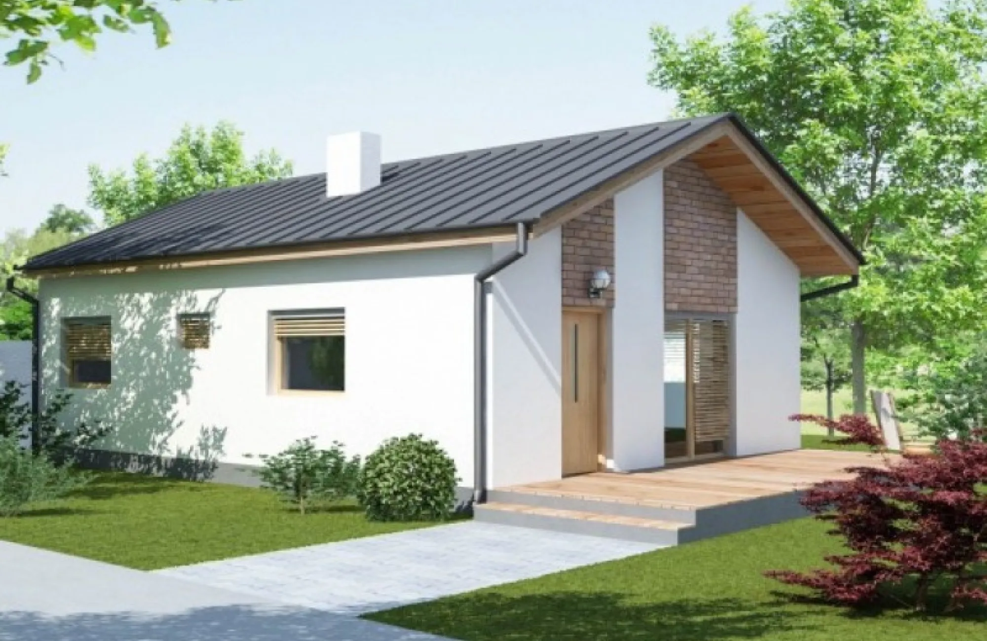 Dům 200 - Levný bungalov 4kk, sedlová střecha