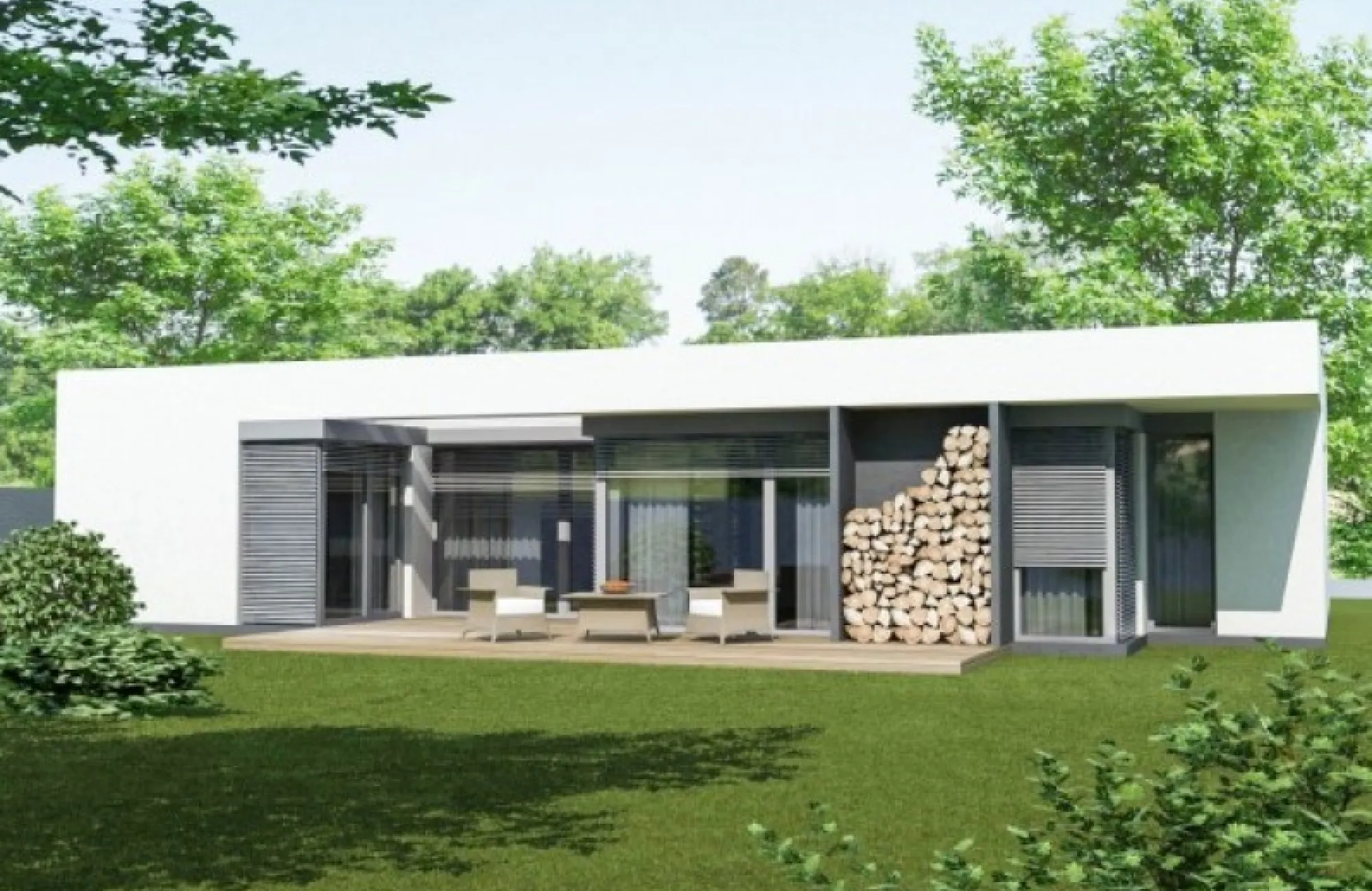 Dům 220 - Moderní bungalov 4kk, plochá střecha